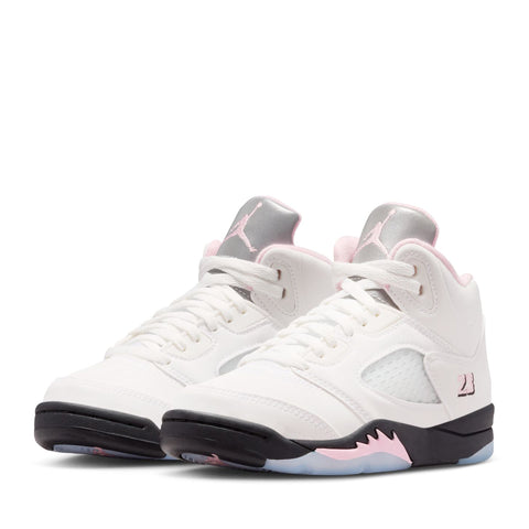 Jordan 5 Retro (PS) - White/Medium Soft Pink