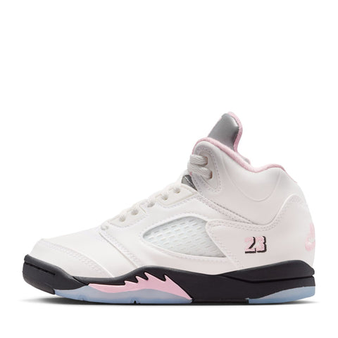 Jordan 5 Retro (PS) - White/Medium Soft Pink