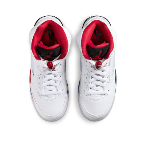 Air Jordan 5 Retro 'Fire Red' (GS) - White/Fire Red
