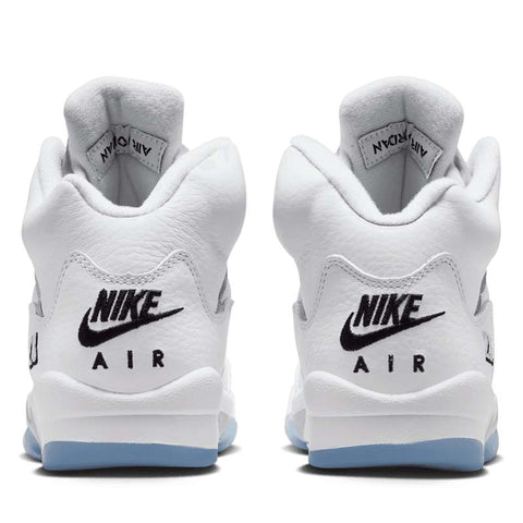 Air Jordan 5 Retro (GS) - White/Metallic Silver