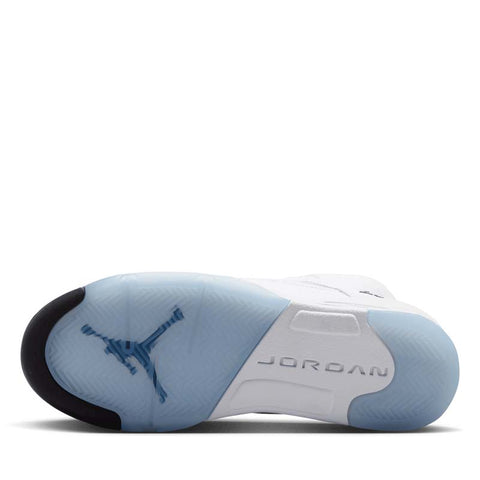 Air Jordan 5 Retro (GS) - White/Metallic Silver