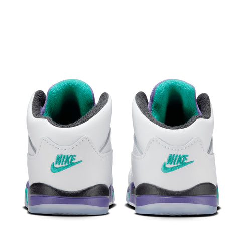 Air Jordan 5 Retro OG 'Grape' (TD) - White/New Emerald