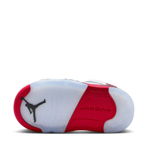 Jordan 5 Retro 'Fire Red' (TD) - White/Fire Red