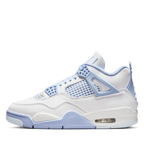 Women's Jordan 4 Retro - White/Aluminum