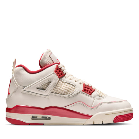Women's Air Jordan 4 Retro 'Valentine's Day' - Pale Ivory/Sierra Red