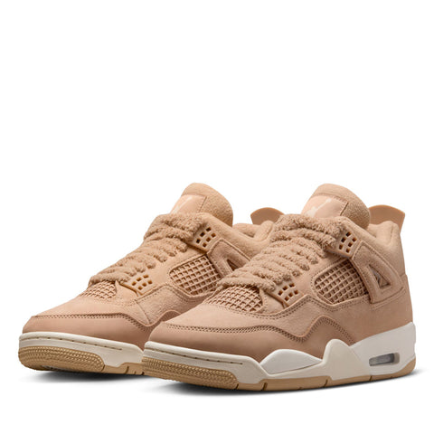 Women's Air Jordan 4 Retro 'Cozy Girl' - Hemp/Light Orewood Brown