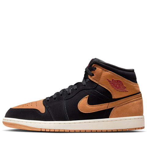 Air Jordan 1 Mid SE - Black/Flax