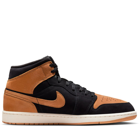 Air Jordan 1 Mid SE - Black/Flax