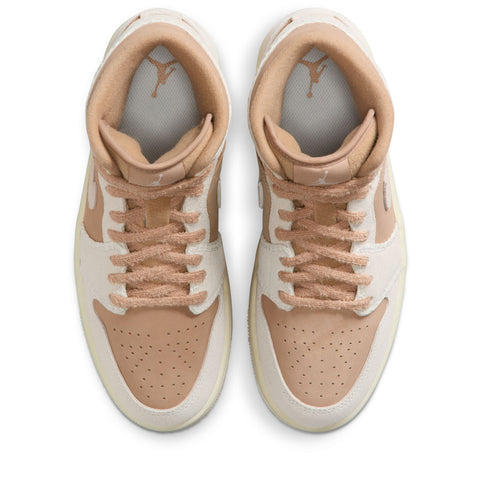 Women's Air Jordan 1 Mid SE - Hemp/Light Orewood Brown