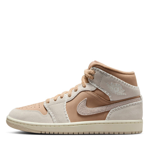 Women's Air Jordan 1 Mid SE - Hemp/Light Orewood Brown