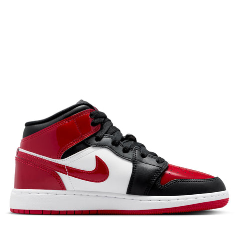 Air Jordan 1 Mid (GS) - Black/Varsity Red