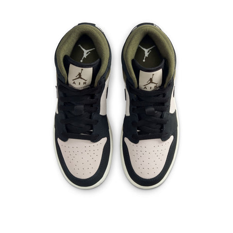 Air Jordan 1 Mid (GS) - Light Orewood Brown/Off Noir