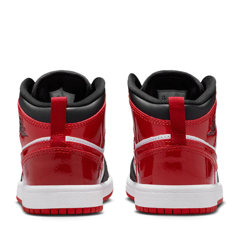 Jordan 1 Mid SE (PS) - Black/Varsity Red