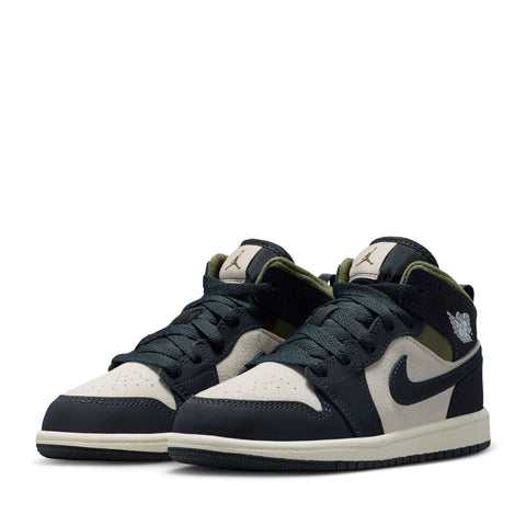 Jordan 1 Mid SE (PS) - Light Orewood Brown/Off Noir