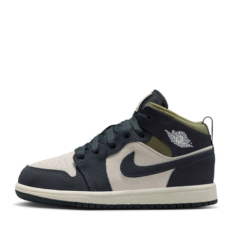 Jordan 1 Mid SE (PS) - Light Orewood Brown/Off Noir