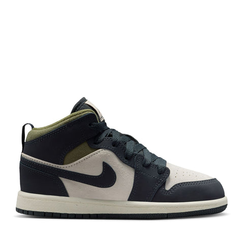 Jordan 1 Mid SE (PS) - Light Orewood Brown/Off Noir