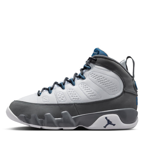 Air Jordan 9 Retro 'Flint Grey' (GS) - White/French Blue