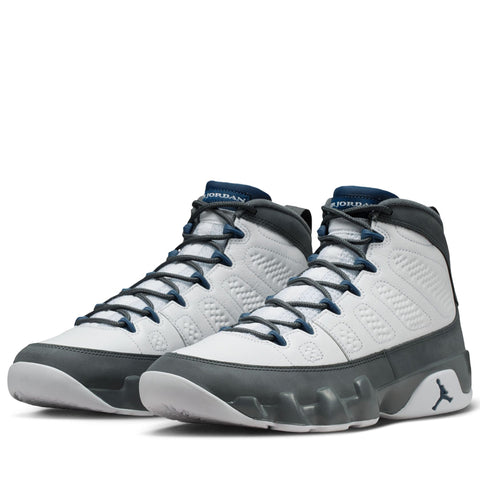 Air Jordan 9 Retro 'Flint Grey' - White/French Blue