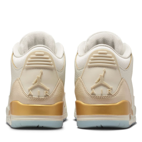 Women's Air Jordan 3 Retro 'Champagne And Oysters' - Sail/Team Gold