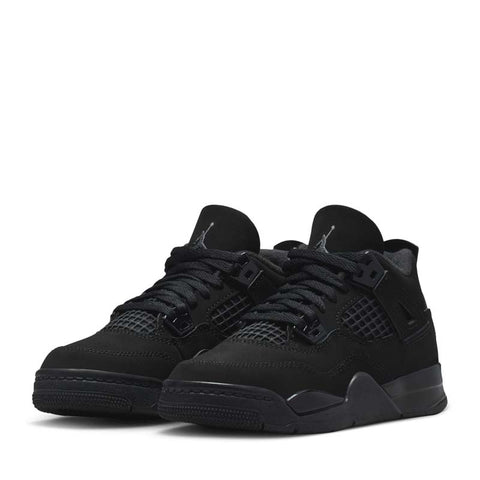 Jordan 4 Retro 'Black Cat' (PS) - Black/Light Graphite