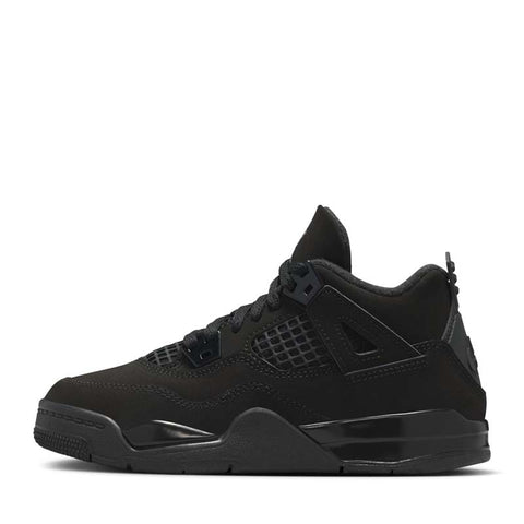 Jordan 4 Retro 'Black Cat' (PS) - Black/Light Graphite