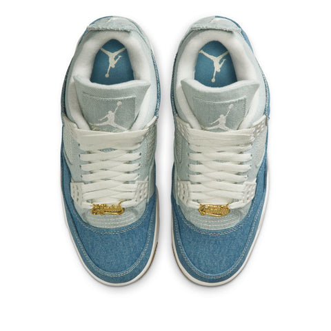Women's Air Jordan 4 Retro Tex 'Worn Blue' - Sail/Denim