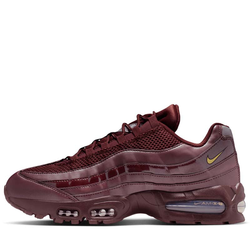 靴 Nike Air Max 95 Burgundy Gold Sneaker Politics