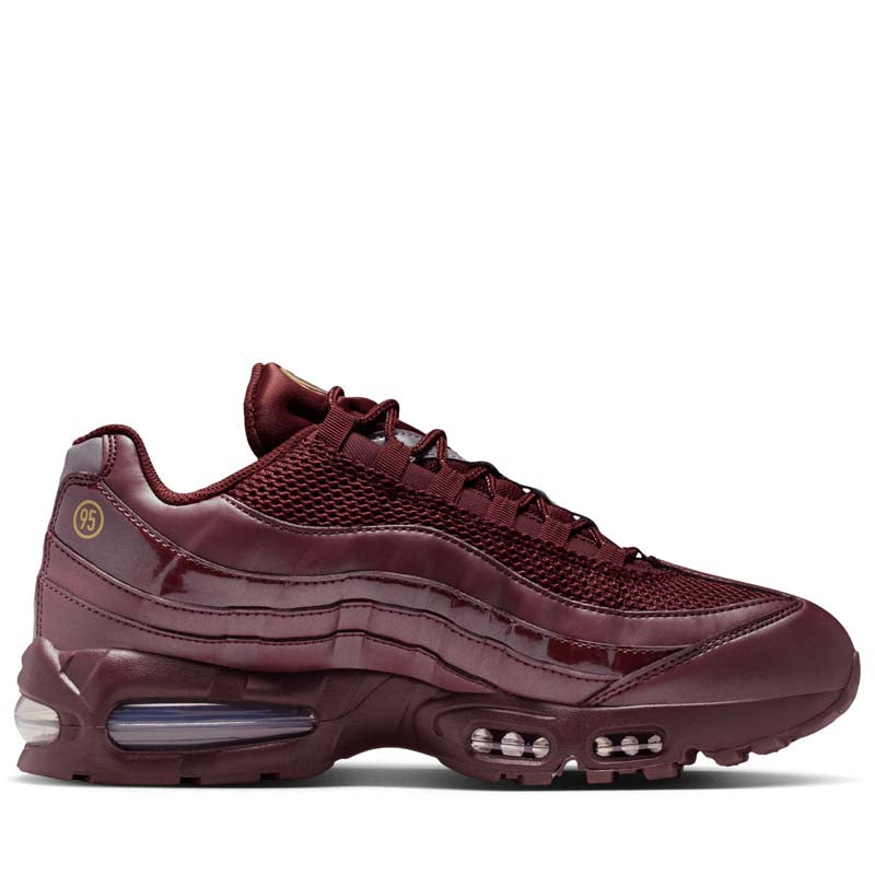 靴 Nike Air Max 95 Burgundy Gold Sneaker Politics