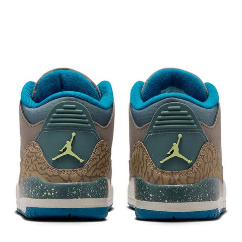 Jordan 3 Retro (PS) - Olive Grey/Green Abyss