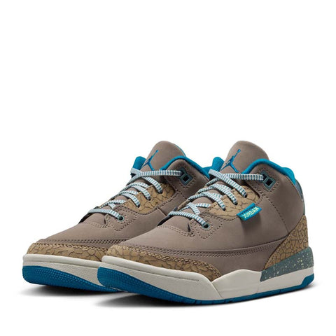Jordan 3 Retro (PS) - Olive Grey/Green Abyss