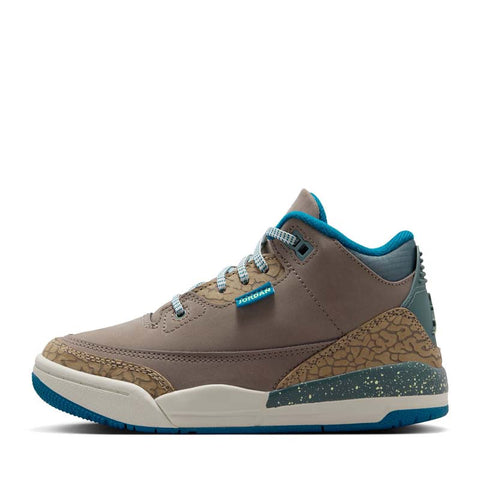 Jordan 3 Retro (PS) - Olive Grey/Green Abyss