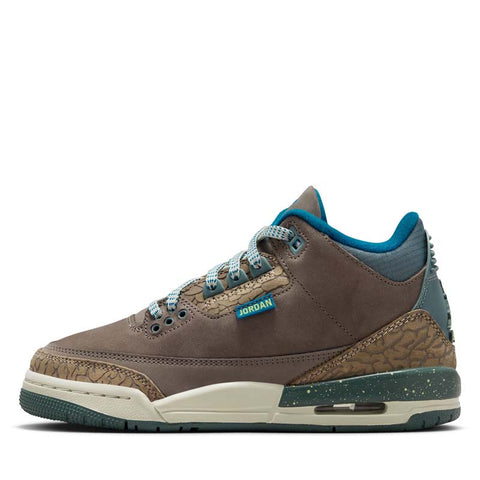 Air Jordan 3 Retro (GS) - Olive Grey/Green Abyss
