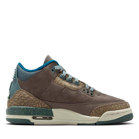Air Jordan 3 Retro (GS) - Olive Grey/Green Abyss
