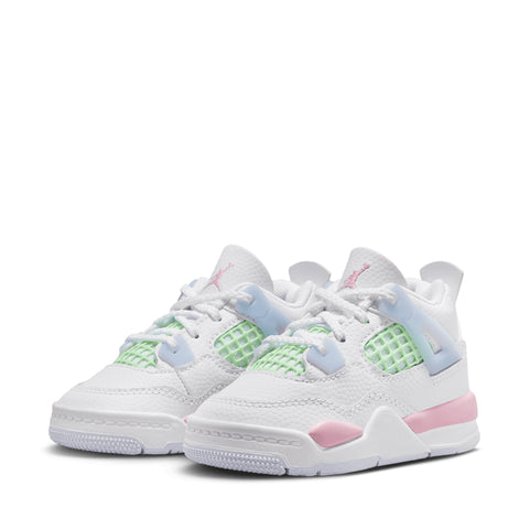 Jordan 4 Retro (TD) - White/Medium Soft Pink