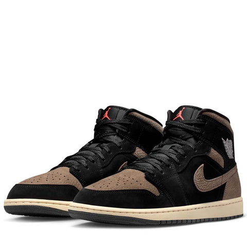 Air Jordan 1 Mid SE - Black/Olive Grey