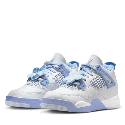 Jordan 4 Retro (PS) - White/Aluminum