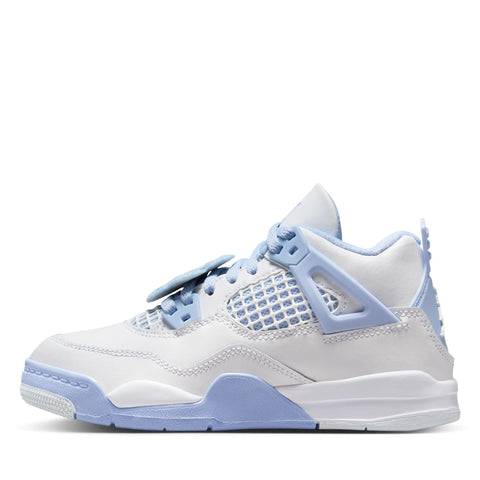 Jordan 4 Retro (PS) - White/Aluminum