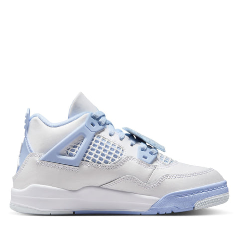 Jordan 4 Retro (PS) - White/Aluminum