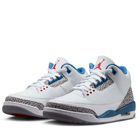 Air Jordan 3 Retro 'True Blue' - White/True Blue
