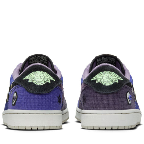 Zion Williamson x Air Jordan 1 Retro Low - Regency Purple/Vapor Green