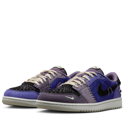 Zion Williamson x Air Jordan 1 Retro Low - Regency Purple/Vapor Green