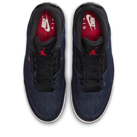 Levi's x Air Jordan 3 - Indigo/Gym Red