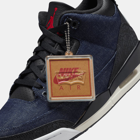 Levi's x Air Jordan 3 - Indigo/Gym Red