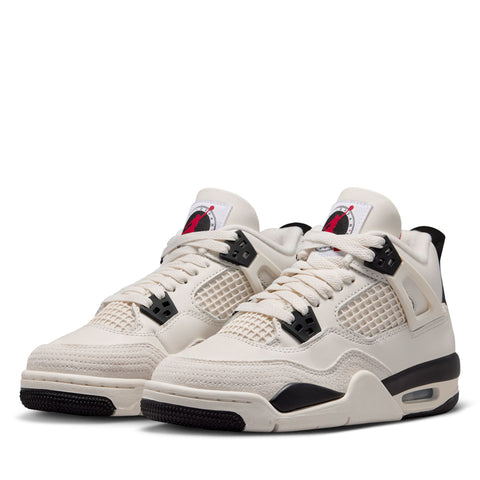 Air Jordan 4 Retro 'Flight Club' (GS) - Sail/Black