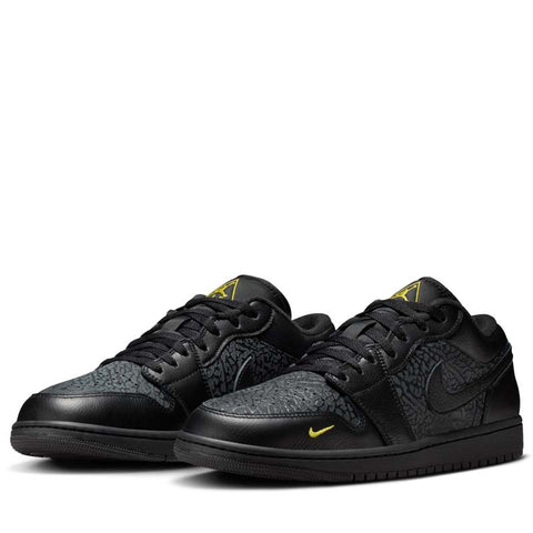 Air Jordan 1 Low SE 'Elephant Print' - Black/Tour Yellow