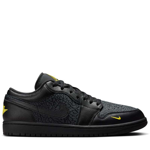 Air Jordan 1 Low SE 'Elephant Print' - Black/Tour Yellow