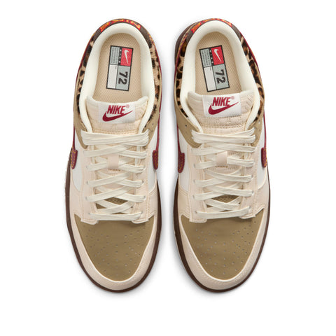 Women's Nike Dunk Low - Khaki/Team Red