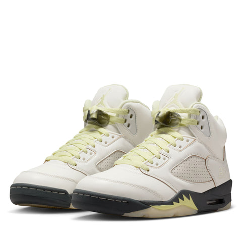 Women's Air Jordan 5 Retro - Sail/Luminous Green