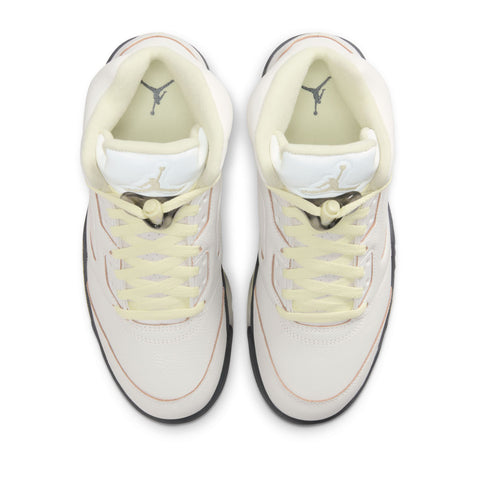 Women's Air Jordan 5 Retro - Sail/Luminous Green