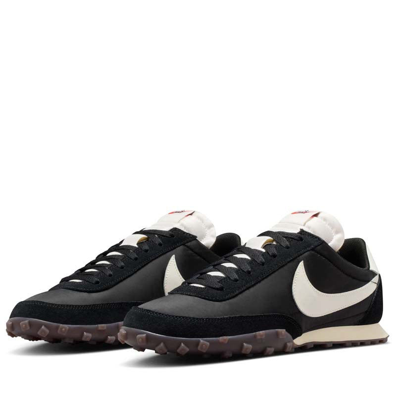 nike waffle racer black sail white